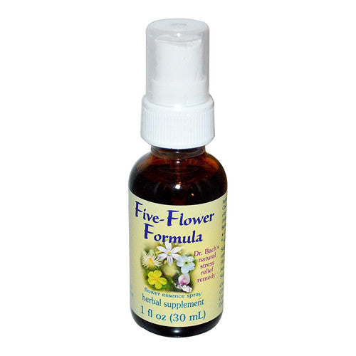 Flower Essence Five Flower Formula Organic Stress Relief Spray - 1 Oz